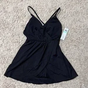 Anne Cole Women's Skirted Bikini Swim Bottom Swimsuit, Navy